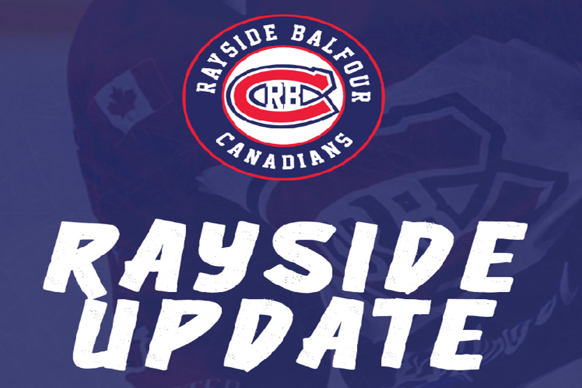 RAYSIDE BALFOUR JR. A CANADIANS HOCKEY UPDATE